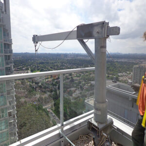 Davit Arm Assembly for Window Washing Systems