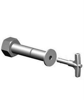 Cast-in-place, flush-mounted intermittent stabilization anchor