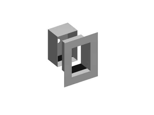 Wall Anchor Accessory - 2 Piece Box Flashing - Single Stud
