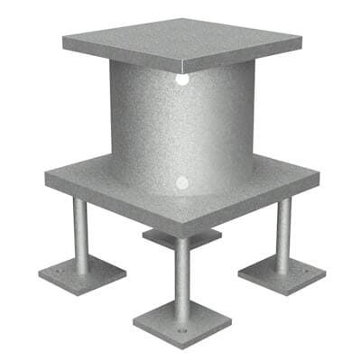Davit Base - 600 Series - Cast In Place