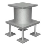 Pro-Bel davit base cast in place for davit arm