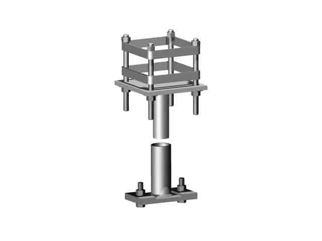 Monorail Hanger - Cast in Cage - Telescopic