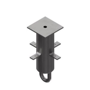 1 piece fully embedded roof anchor for soffits