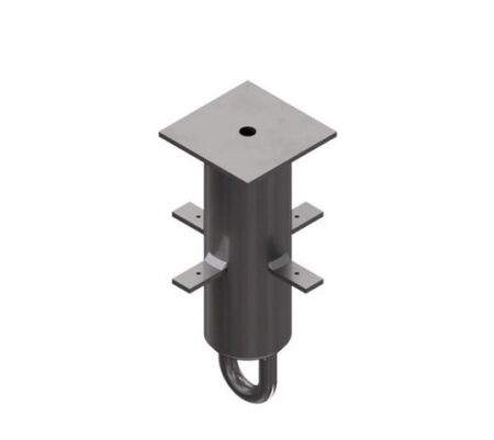 1 piece fully embedded roof anchor for soffits