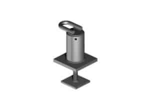 Single stud cast-in-place recessed roof anchor