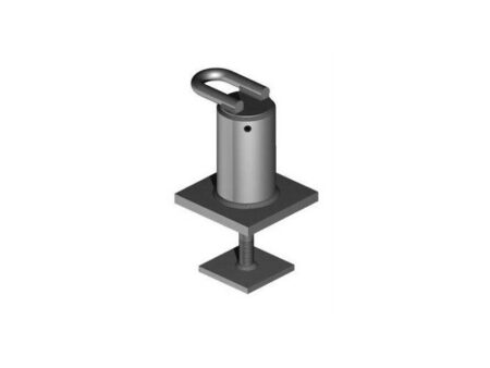 Single stud recessed roof anchor