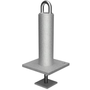 a cast in place single stud roof anchor