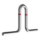 A U-bar roof wall anchor with a cast-in-place base
