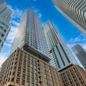 pro-bel project for installing building maintenance units at 8 Widmer St Theatre District Toronto